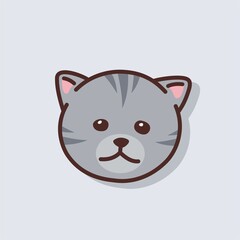 Fototapeta premium Illustration vector graphic of a cat. Perfect for children's book illustration, stickers, etc.
