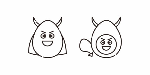 Illustration vector graphic of deviled egg set. Perfect for deviled egg day, etc.