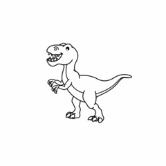 Illustration vector graphic of the dinosaur. Perfect for children's books, etc.