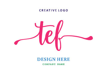 TEF lettering logo is simple, easy to understand and authoritative