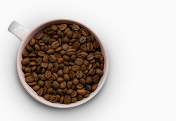 coffee beans in cup