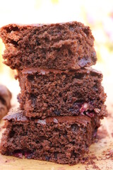 chocolate cake on a plate