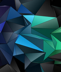 Abstract Low-Poly background. triangulated texture. Design 3d. Polygonal geometrical pattern....