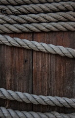 Obraz premium wood background with rope