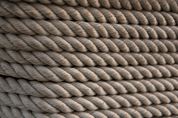 wood background with rope