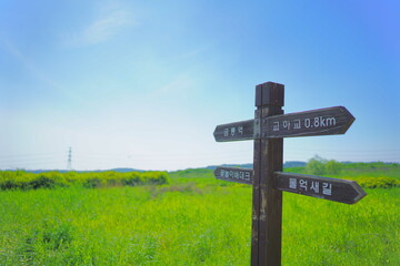 산책로와 이정표