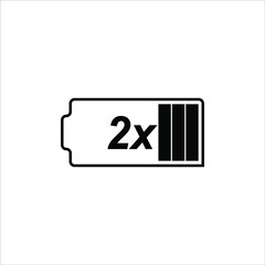Obraz premium fast charging icon in black and white vector design. suitable for technology industries.