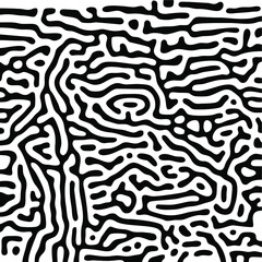 Turing Pattern Seamless Black Background