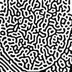 Turing Pattern Seamless Black Background