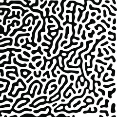 Turing Pattern Seamless Black Background