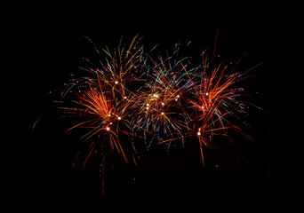 Obraz premium Buntes Feuerwerk
