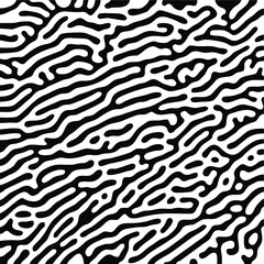 Turing Pattern Seamless Black Background