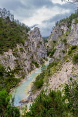 Entdeckungstour durch das Karwendel Tal am Isar Ursprung bei Scharnitz - Österreich 