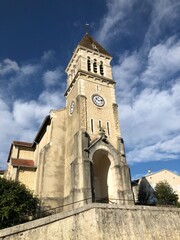 Fototapeta na wymiar Église de Maillat dans l’Ain