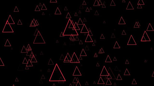Abstract red neon shapes background