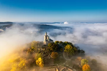 Aerial view of Tsarevets Fortress in Veliko Tarnovo  © Todorov