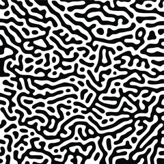 Turing Pattern Seamless Black Background