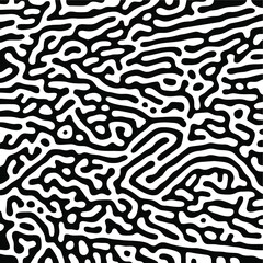 Turing Pattern Seamless Black Background