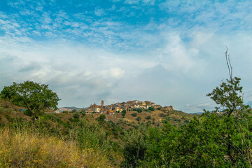 Fototapeta na wymiar Vista de la comarca del Priorat, provincia de Tarragona, Catalunya.