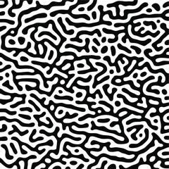 Turing Pattern Seamless Black Background