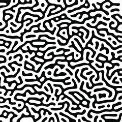 Turing Pattern Seamless Black Background