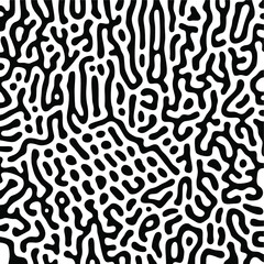 Turing Pattern Seamless Black Background