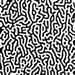 Turing Pattern Seamless Black Background