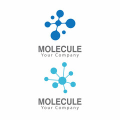 Molecule symbol logo template vector illustration design