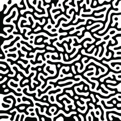 Turing Pattern Seamless Black Background