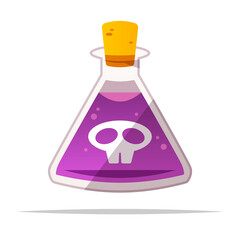 Poisonous potion vector isolated illustration