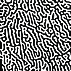 Turing Pattern Seamless Black Background