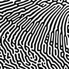 Turing Pattern Seamless Black Background