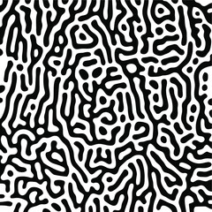 Turing Pattern Seamless Black Background