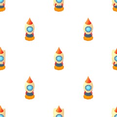 Little rocket pattern seamless background texture repeat wallpaper geometric vector