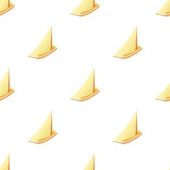 Boat pattern seamless background texture repeat wallpaper geometric vector