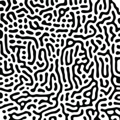 Turing Pattern Seamless Black Background