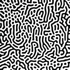 Turing Pattern Seamless Black Background