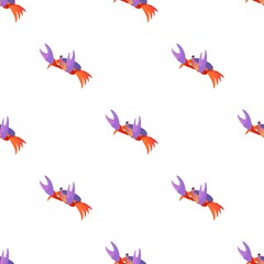 River crab pattern seamless background texture repeat wallpaper geometric vector