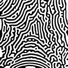 Turing Pattern Seamless Black Background