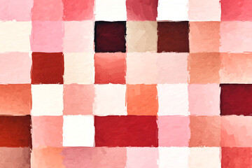 Colorful abstract mosaic with a rough texture background. Colored square pattern background. Picture for creative wallpaper or design art work. Backdrop have copy space for text.