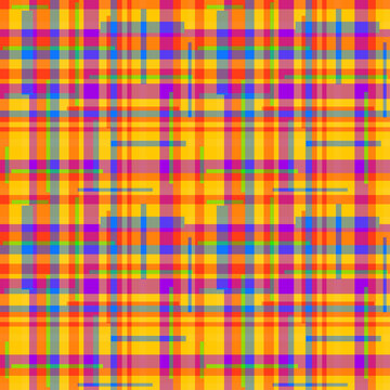 Tile checkered pattern. Seamless geometric wallpaper of the surface. Unique background. Doodle for design. Bright colors. Print for polygraphy, posters, t-shirts and textiles