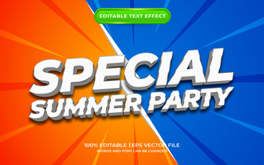 Special night party text effect