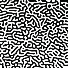 Turing Pattern Seamless Black Background