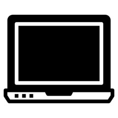 LAPTOP LINE COLOR ICON VECTOR