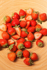 .Juicy strawberries