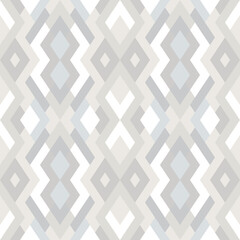 Abstract seamless geometric pattern in vector. Simple colorful texture. Background in beige and soft gray colors