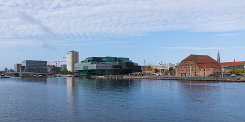 Fototapeta na wymiar Copenhagen waterfront panorama