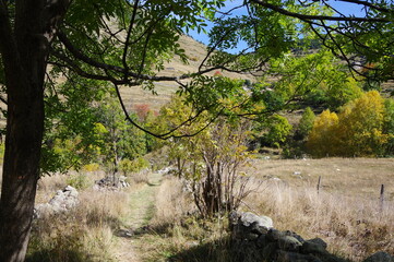 sentier de randonnée des Pyrénées