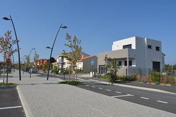 immeuble et lotissement moderne d'habitat et d'habitation de logement