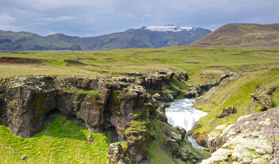 Skoga river before the Skogafoss waterfall